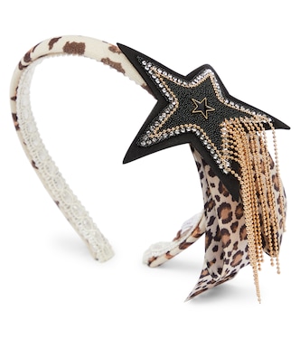 Embellished animal-print headband | Monnalisa
