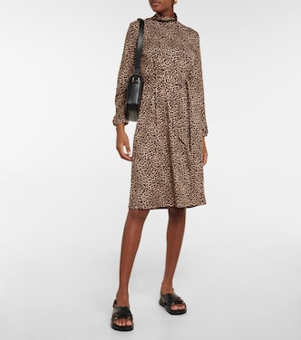 Dorothea leopard-print high-neck midi dress | A.P.C.