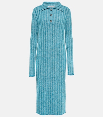Robe midi en laine mélangée | Acne Studios