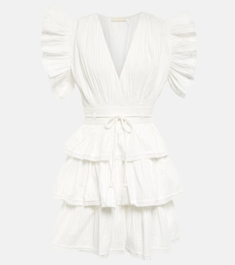 Camilla ruffled cotton poplin minidress | Ulla Johnson