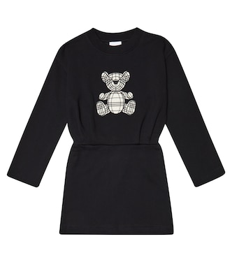Printed cotton sweater dress | Burberry Kids