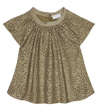 Top aus einem Baumwollgemisch | Brunello Cucinelli Kids