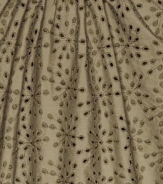 Top en coton mélangé à broderies anglaises | Brunello Cucinelli Kids