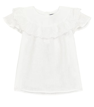 Broderie anglaise linen top | Polo Ralph Lauren Kids
