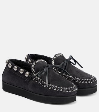 Mocasines Forley de ante con borrego | Isabel Marant