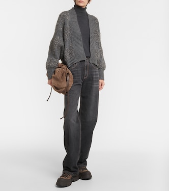 Cardigan in lana, cashmere e seta | Brunello Cucinelli