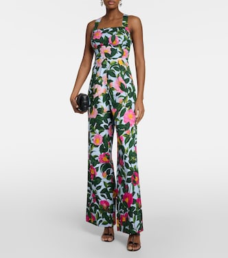 Mono en mezcla de algodón floral | Oscar de la Renta