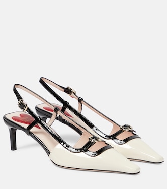 Viv’ Canard patent leather slingback pumps | Roger Vivier