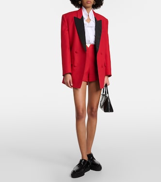 Shorts in Crêpe Couture a vita alta | Valentino