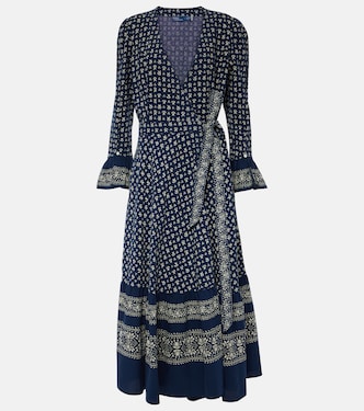 Floral ruffled cotton wrap dress | Polo Ralph Lauren