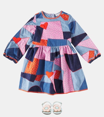 Patchwork denim dress | Stella McCartney Kids