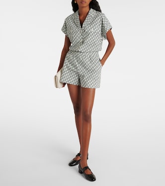 Chemise imprimée en coton mélangé | Tory Burch