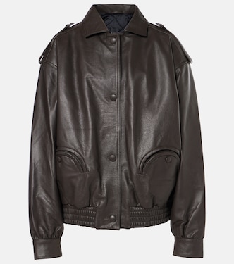 Charlie leather bomber jacket | Blazé Milano