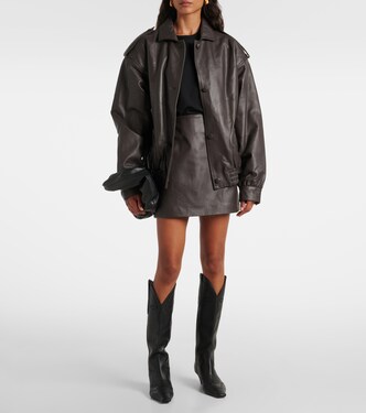 Charlie leather bomber jacket | Blazé Milano