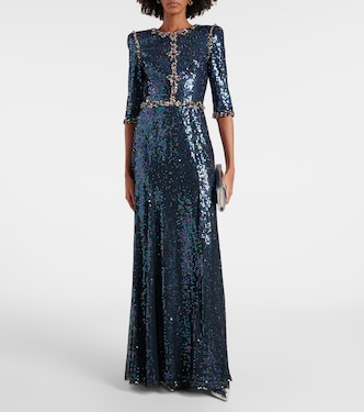 Pretty Thing embellished sequined gown | Jenny Packham