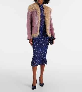 Veste en fourrure synthétique à ornements | Dries Van Noten