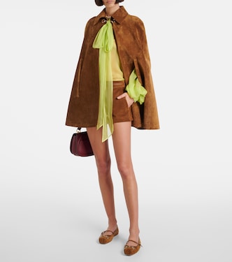 Blusa in chiffon di seta con fiocco | Gucci