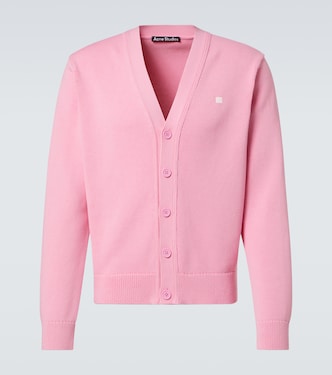 Face cotton cardigan | Acne Studios