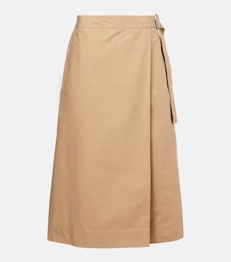 Falda envolvente de algodón | Jil Sander