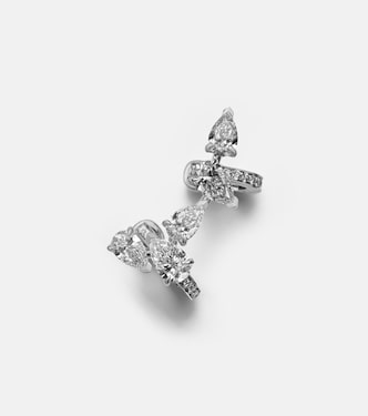 Orecchino ear cuff Serti Sur Vide in oro bianco 18kt con diamanti | Repossi