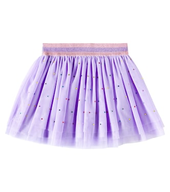 Rock aus Tüll mit Kristallen | Stella McCartney Kids