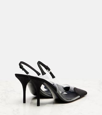 Slingback-Pumps Cœur 90 mit Veloursleder | Alaïa