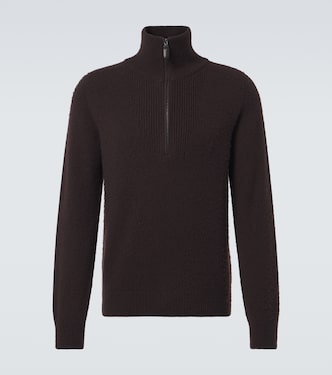 Wool and silk half-zip sweater | Brioni