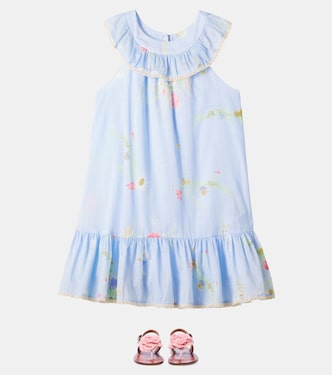 Abito Lucky in cotone con stampa floreale | Zimmermann Kids