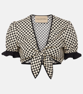 Cop top Plus De Pois de popelín de algodón | Valentino