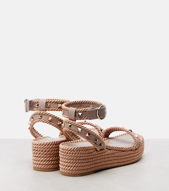 Rockstud platform sandals | Valentino Garavani
