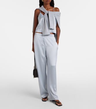 Top Barb Button aus Satin | Leset