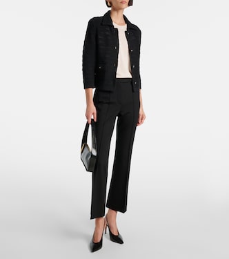 Cardigan Precise Pointelle en coton mélangé | Dorothee Schumacher