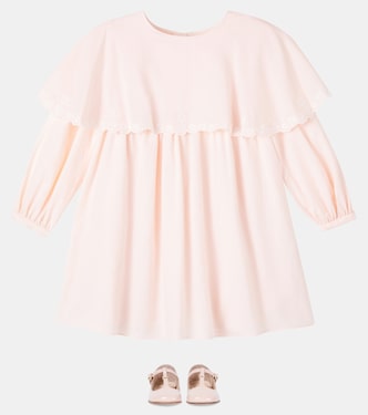 Caped cotton dress | Chloé Kids