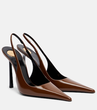 Vendome 110皮革露跟高跟鞋 | Saint Laurent