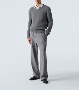 Xon virgin wool straight pants | The Row