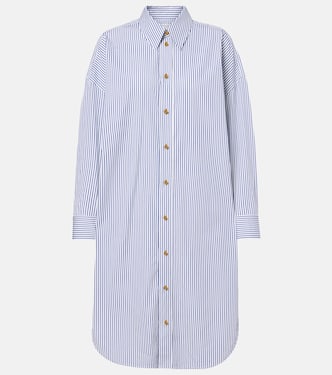 Striped cotton poplin shirt | Bottega Veneta