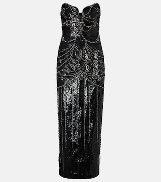 Chandelier embellished gown | Clio Peppiatt