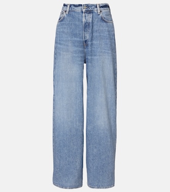 Crystal-embellished high-rise wide-leg jeans | Acne Studios