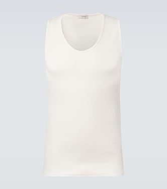 Cotton and linen tank top | Lemaire