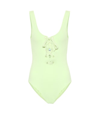 Lace-up swimsuit | Ganni