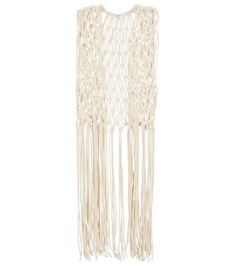 Gilet Thuza in macramé | Nanushka