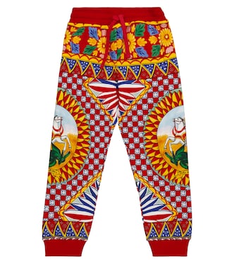 Bedruckte Jogginghose aus Baumwolle | Dolce&Gabbana Kids