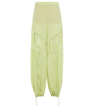 Pantalon en soie à dentelle | Stella McCartney
