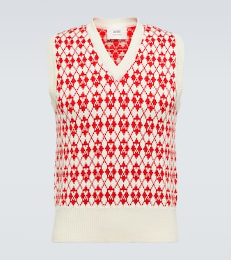 Ami de Coeur wool-blend sweater vest | Ami Paris