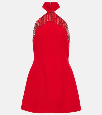 Miniabito in crêpe con cristalli | Christopher Kane