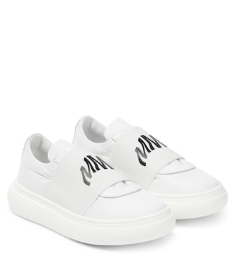 Sneakers in pelle con logo | MM6 Maison Margiela Kids
