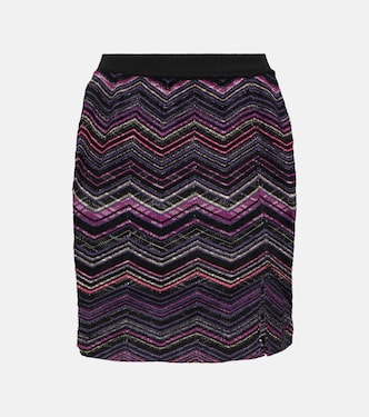 Minifalda en mezcla de lana de tiro alto | Missoni