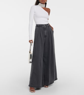 Oversized pleated wide-leg jeans | Giuseppe di Morabito