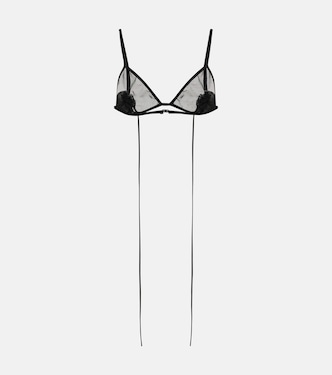 Reggiseno in mesh con applicazioni | Nensi Dojaka
