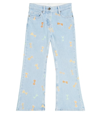 Jeans rectos bordados | Stella McCartney Kids
